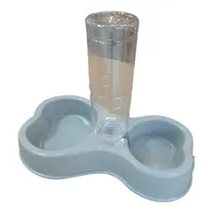 UNIVERSAL - DISPENSADOR MASCOTAS AGUA Y ALIMENTO GRIS…