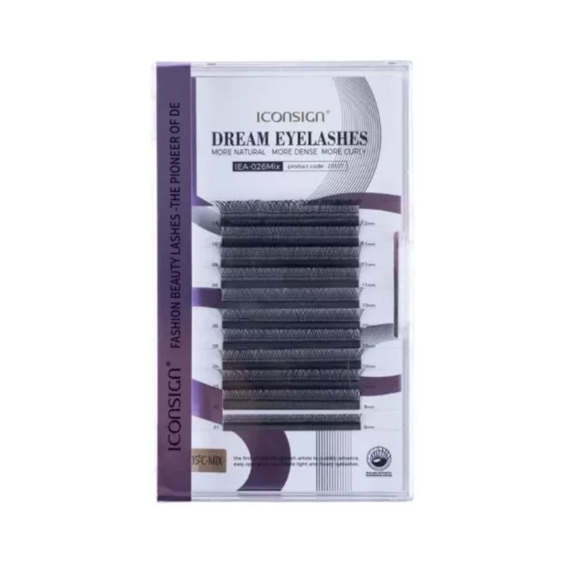 GENERICO - Extensiones Pestañas Racimo 1po1 Abajo Natural Iconsign Gms