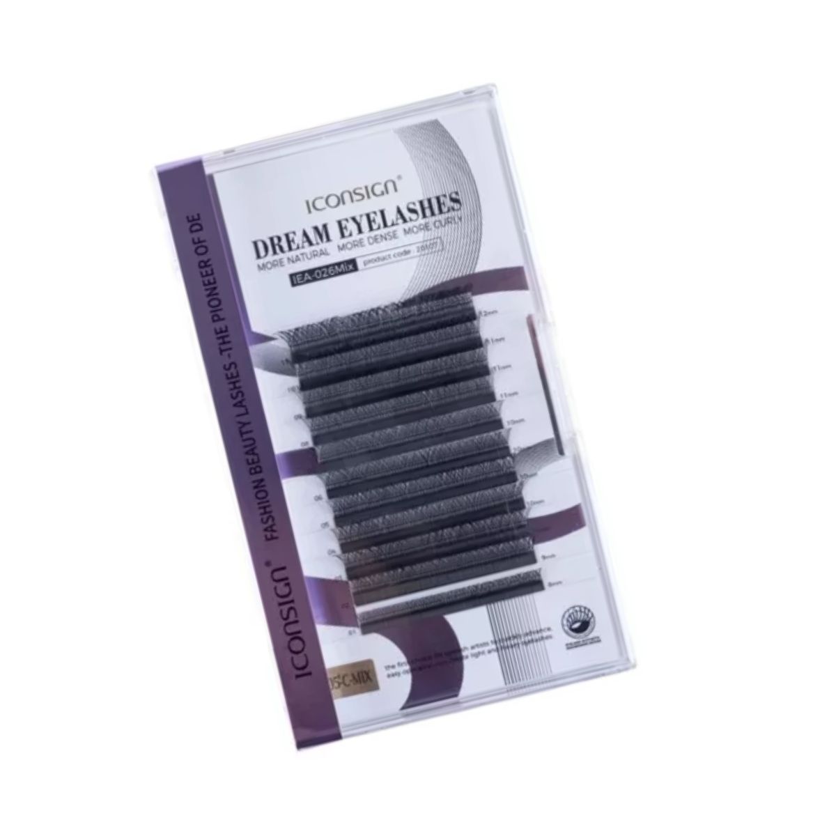 GENERICO - Extensiones Pestañas Racimo 1po1 Abajo Natural Iconsign Gms