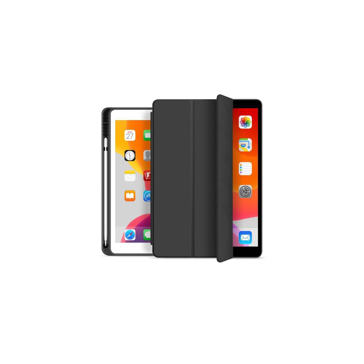 GENERICO - Carcasa Para iPad Pro 11 Con Ranura Lápiz Pencil -NEGRO-…