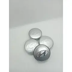 GENERICO - Set X4 Tapa centro Llantas auto 56mm HYUNDAI PLATAEADO