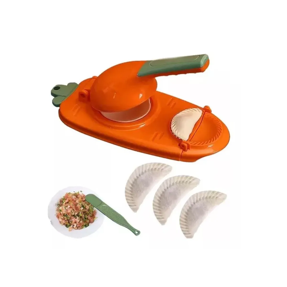 GENERICO - Maquina Para Hacer Mini Empanadas 2 En 1 Prensa Manual.