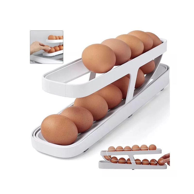 GENERICO - Dispensador De Huevos Para Nevera Organizador De Huevos