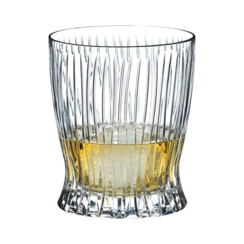 GENERICO - Set 6 Vasos de cristal 290ml diseño de rayas elegante…