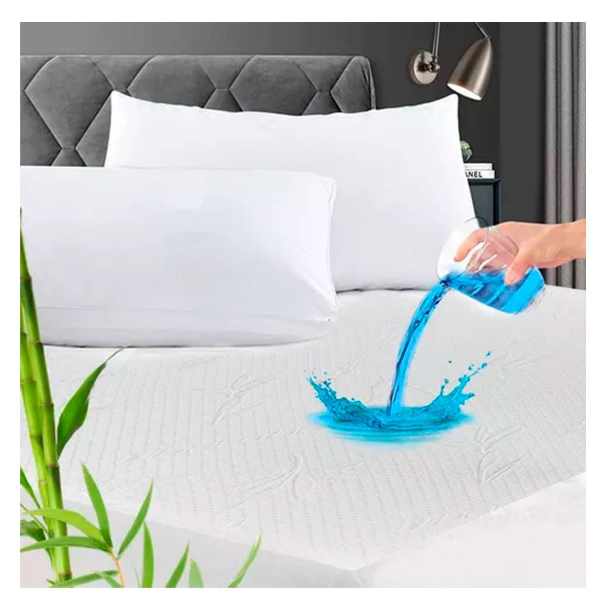 GENERICO - Cubre Colchon Protector Impermeable 1,5 Plazas 200x120