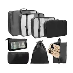 GENERICO - Set 8 Bolsas Organizador De Maleta