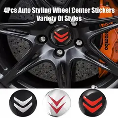 GENERICO - Set X4 Tapa centro Llantas auto 60mm CITROEN NEGRO ROJO