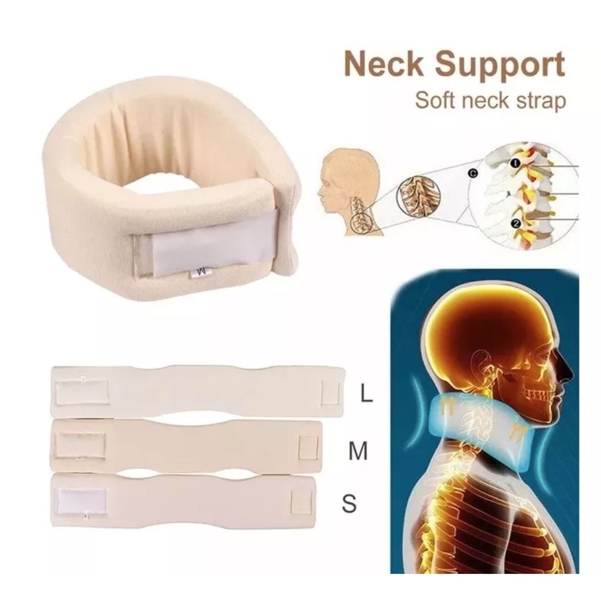 GENERICO - Cuello Cervical Soporte De Cuello Hombro Alivio