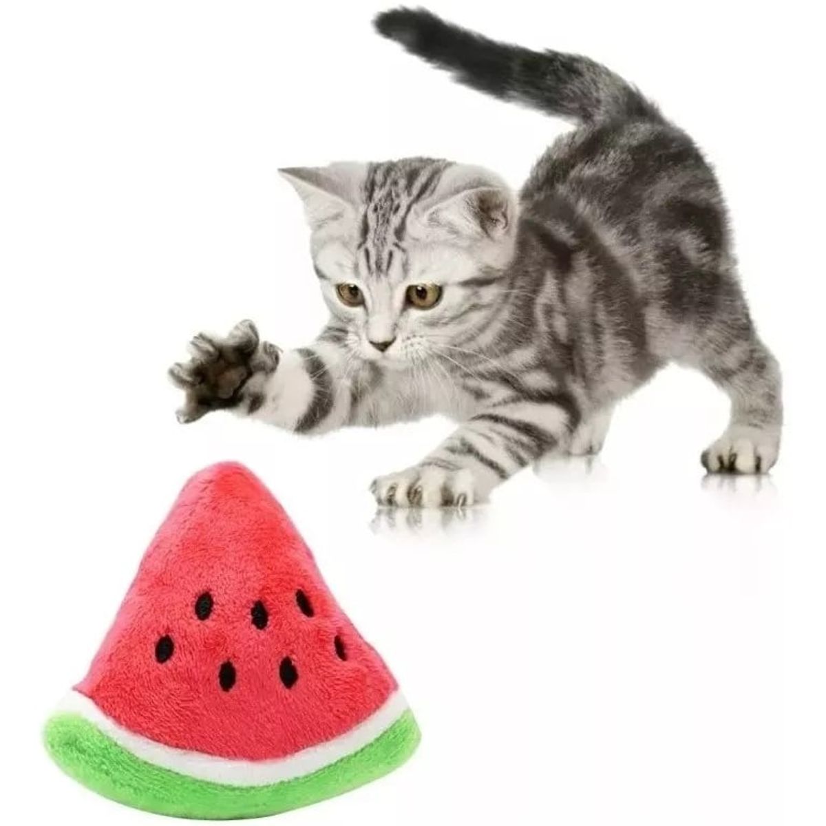 GENERICO - Peluche Para Mascota Sonoro Con Forma De Sandia