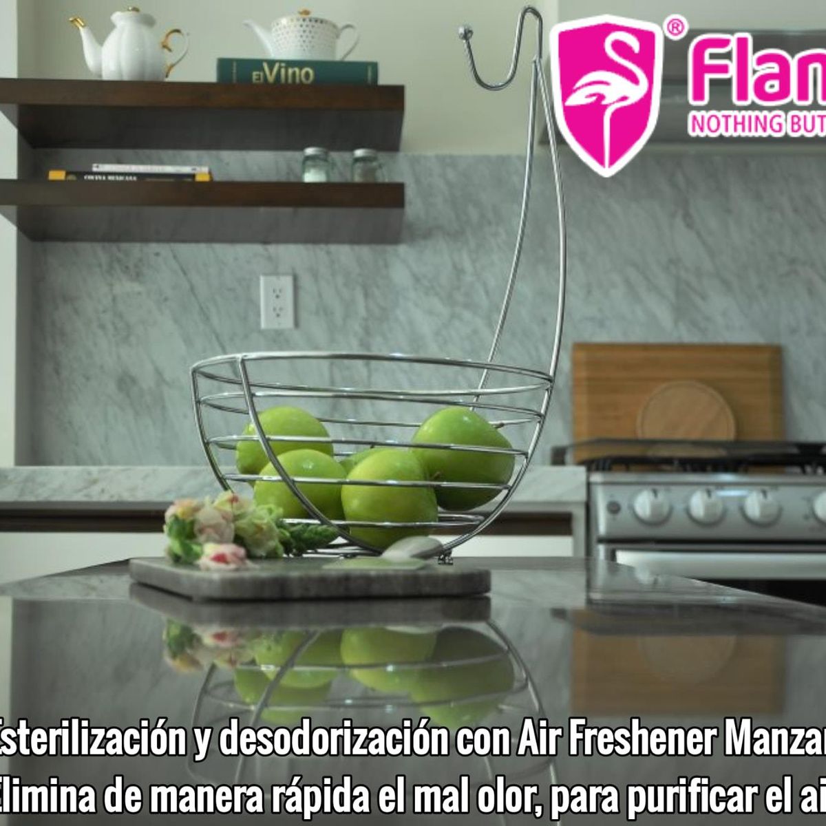 FLAMINGOS - Desodorante Ambiental Manzana 330 Ml Flamingochile