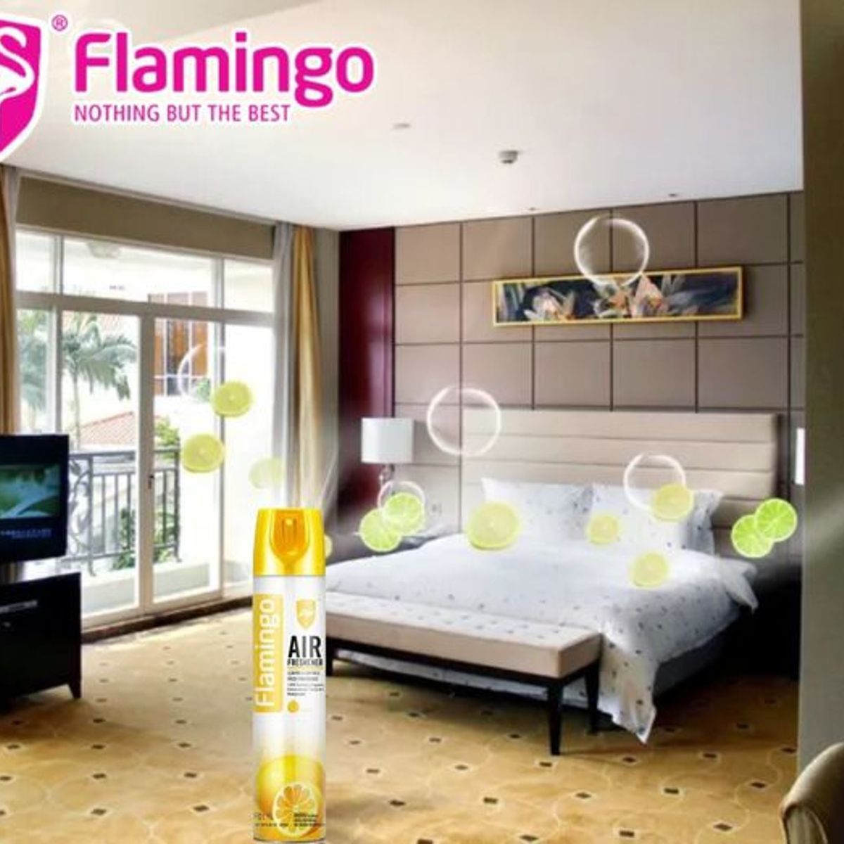 FLAMINGOS - Desodorante Ambiental Limon 330 Ml Flamingochile