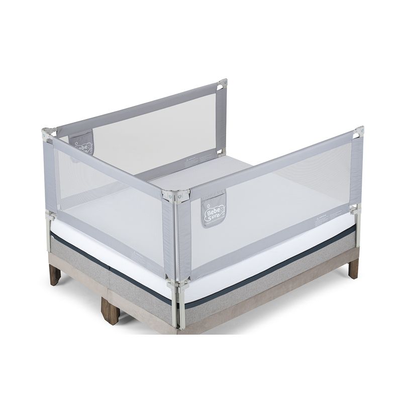 BEBE SURE - 3 barandas para cama King 180x200x200 cm colchón alto