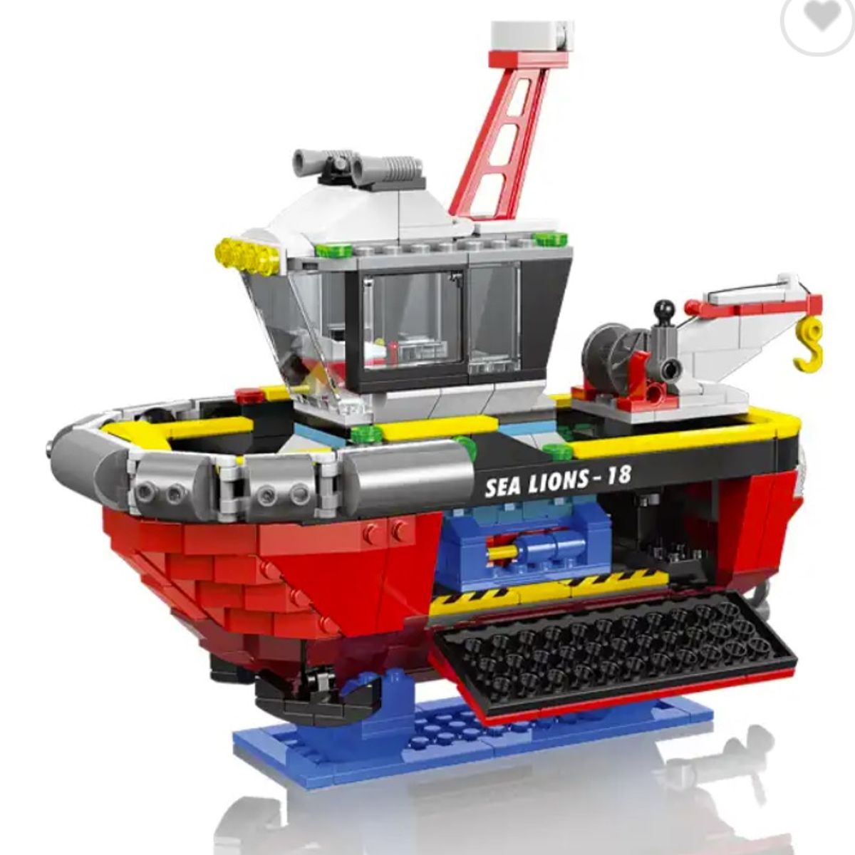 GENERICO - Barco Remolcador Portuario compatible Lego-