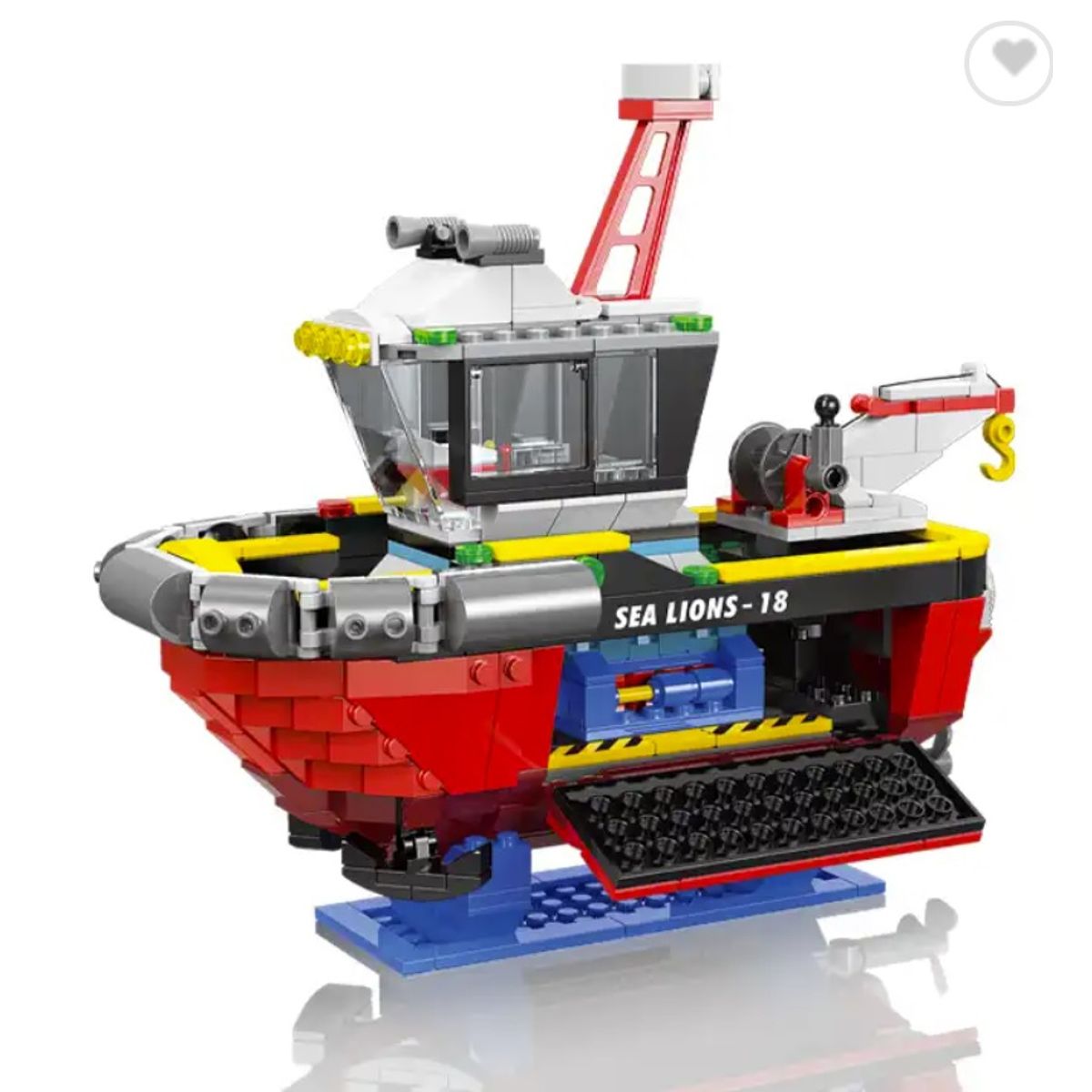 GENERICO - Barco Remolcador Portuario compatible Lego-