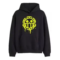 ROLY - Poleron One Piece Law - Logo Pirata - Anime Manga Japan