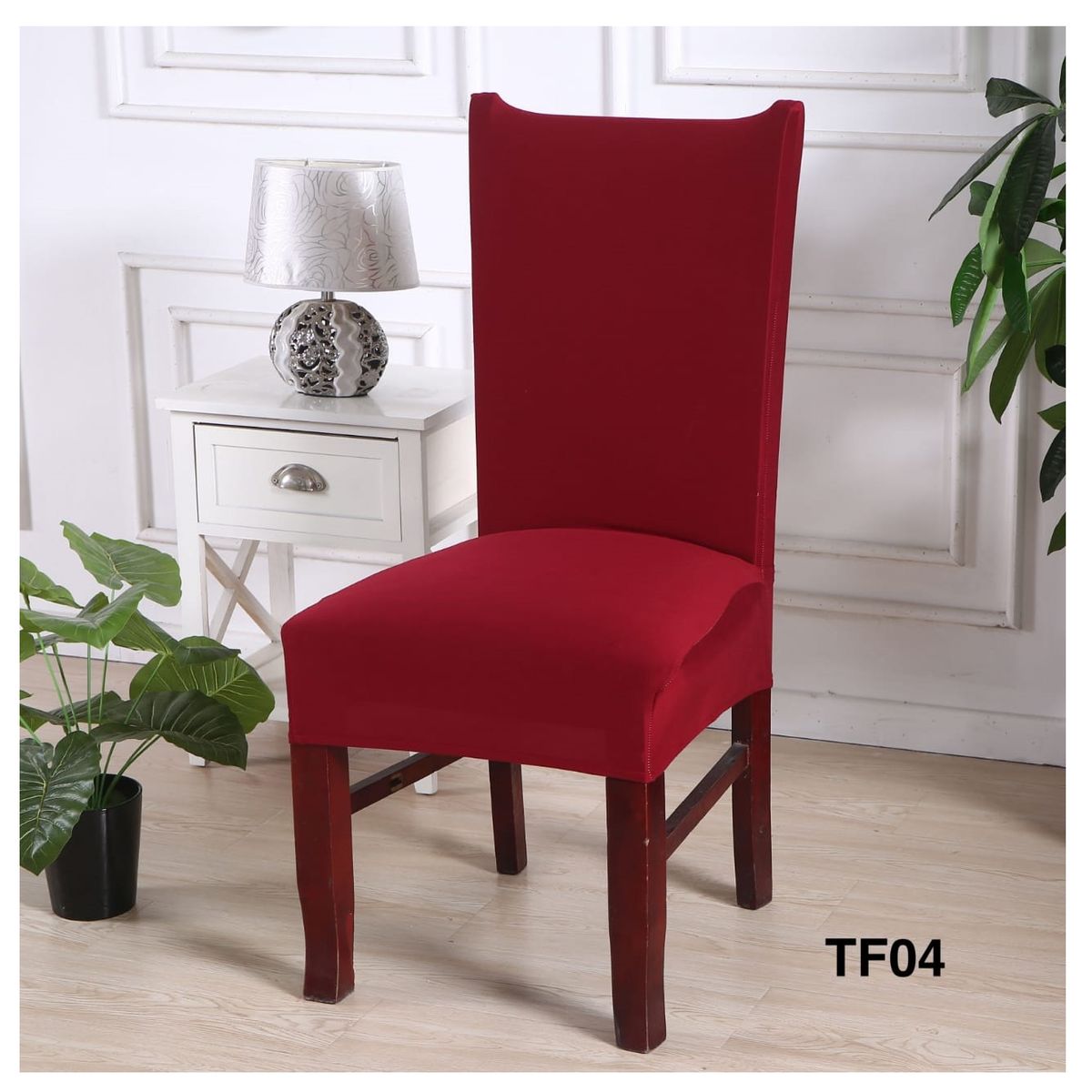 GENERICO - fundas para silla de comedor 6 unidades