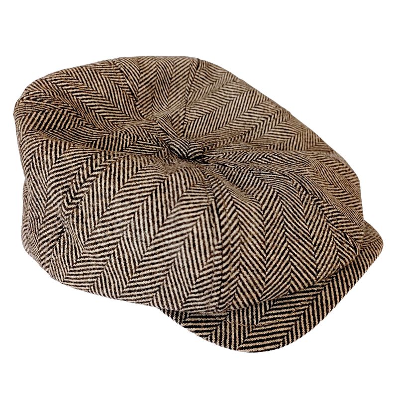LUCIA CORBATAS - Boina invierno hombre Bristol Espiga cafe Luciacorbatas