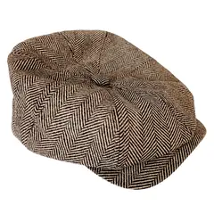 LUCIA CORBATAS - Boina invierno hombre Bristol Espiga cafe Luciacorbatas