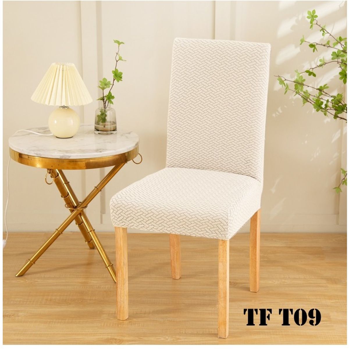 GENERICO - fundas texturizadas para silla de comedor 6 unidades