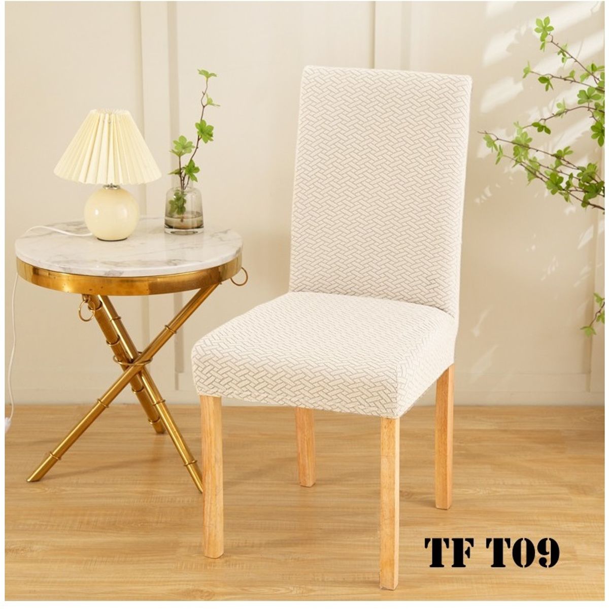 GENERICO - fundas texturizadas para silla de comedor 6 unidades