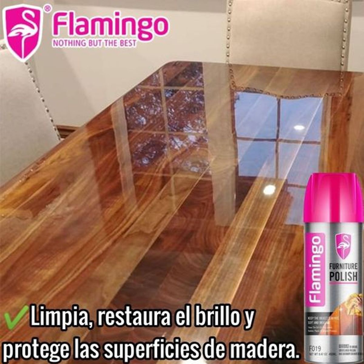 FLAMINGOS - Lustra Muebles Multi Superficies Flamingochile