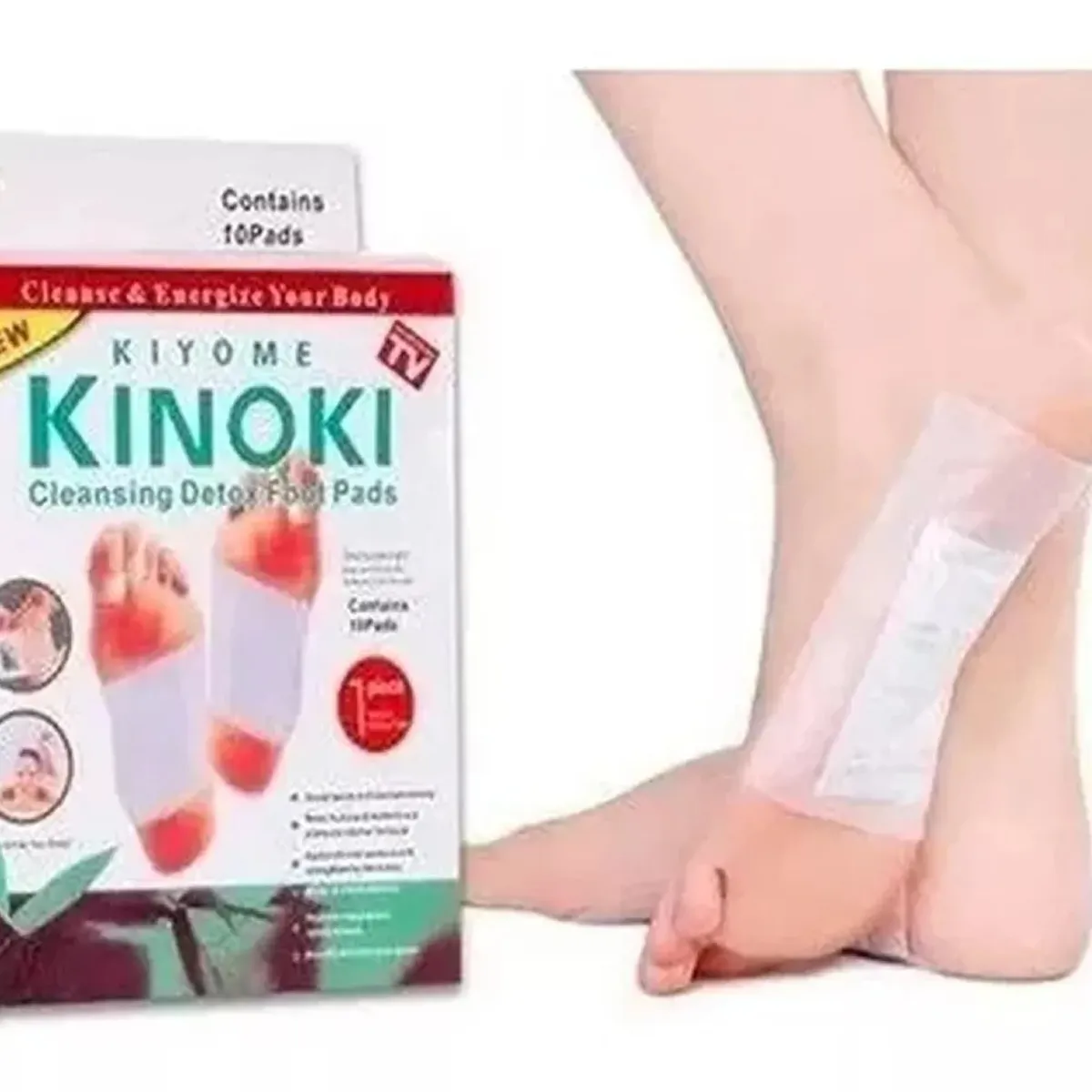 GENERICO - Parche Desintoxicante Kinoki Mejora Sueño Dolor Pack x10 Unidades