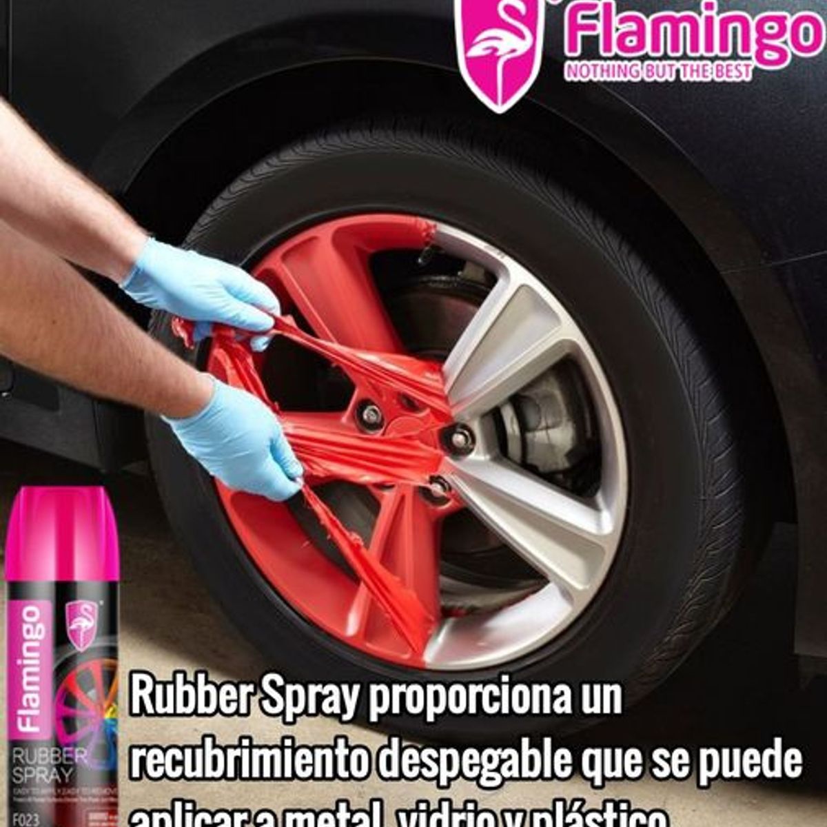 FLAMINGOS - Pintura Spray Removible - Dorado 450ml Flamingochile