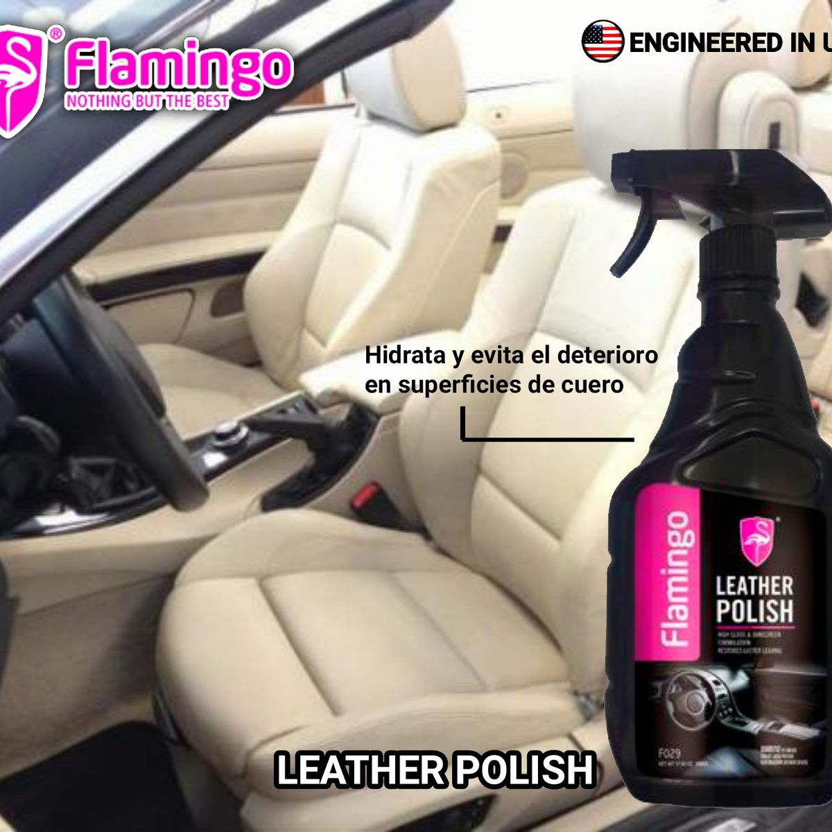 FLAMINGOS - Abrillantador De Cuero 500 Ml Flamingochile