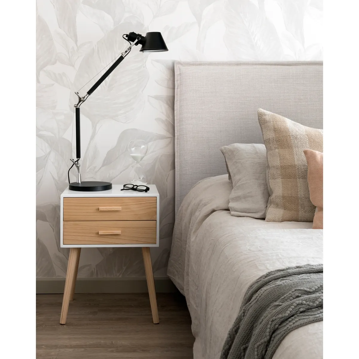 KABECEROS - RESPALDO LAVABLE FUNDA PESTAÑA - DOS PLAZAS - LINO TUCUMÁN ARENA