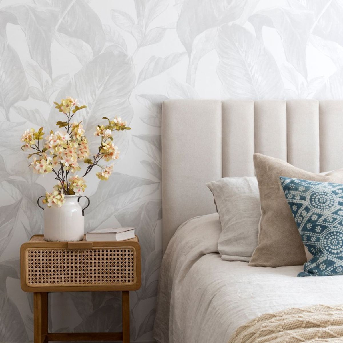 KABECEROS - RESPALDO TUBULAR - KING - VELVET COLOR BEIGE