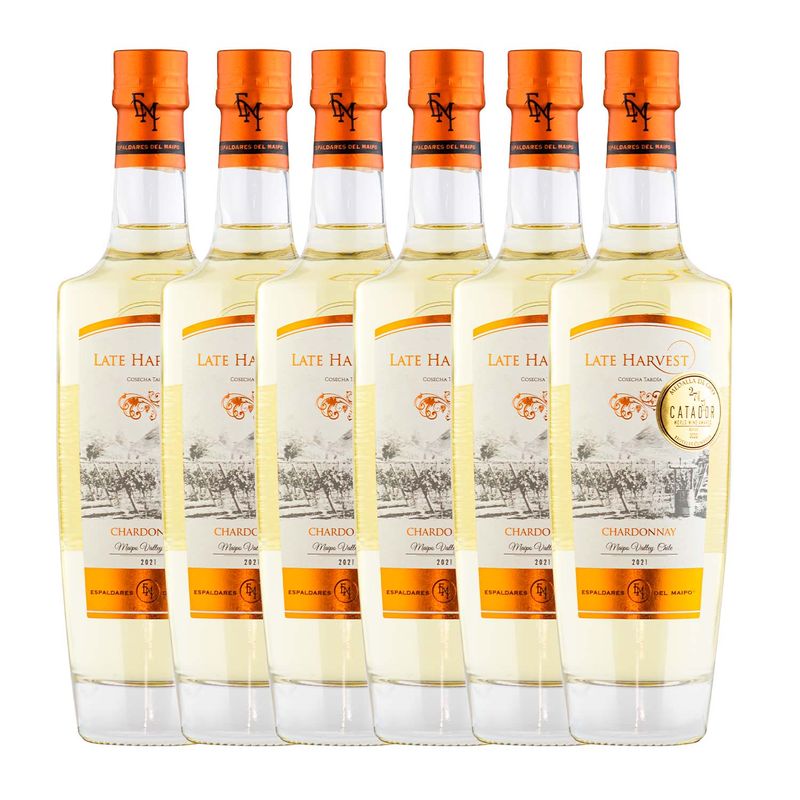 VINA ESPALDARES DEL MAIPO - CAJA X 6 VINOS LATE HARVEST CHARDONNAY