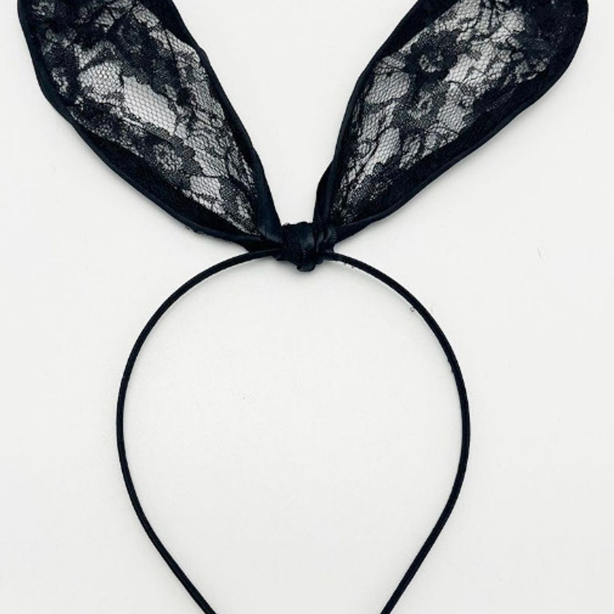 A - cintillo diadema de orejas de conejo en encajes para ocasiones