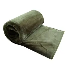 CITADELLE - Frazada Silk Touch 1,5 Plazas Café