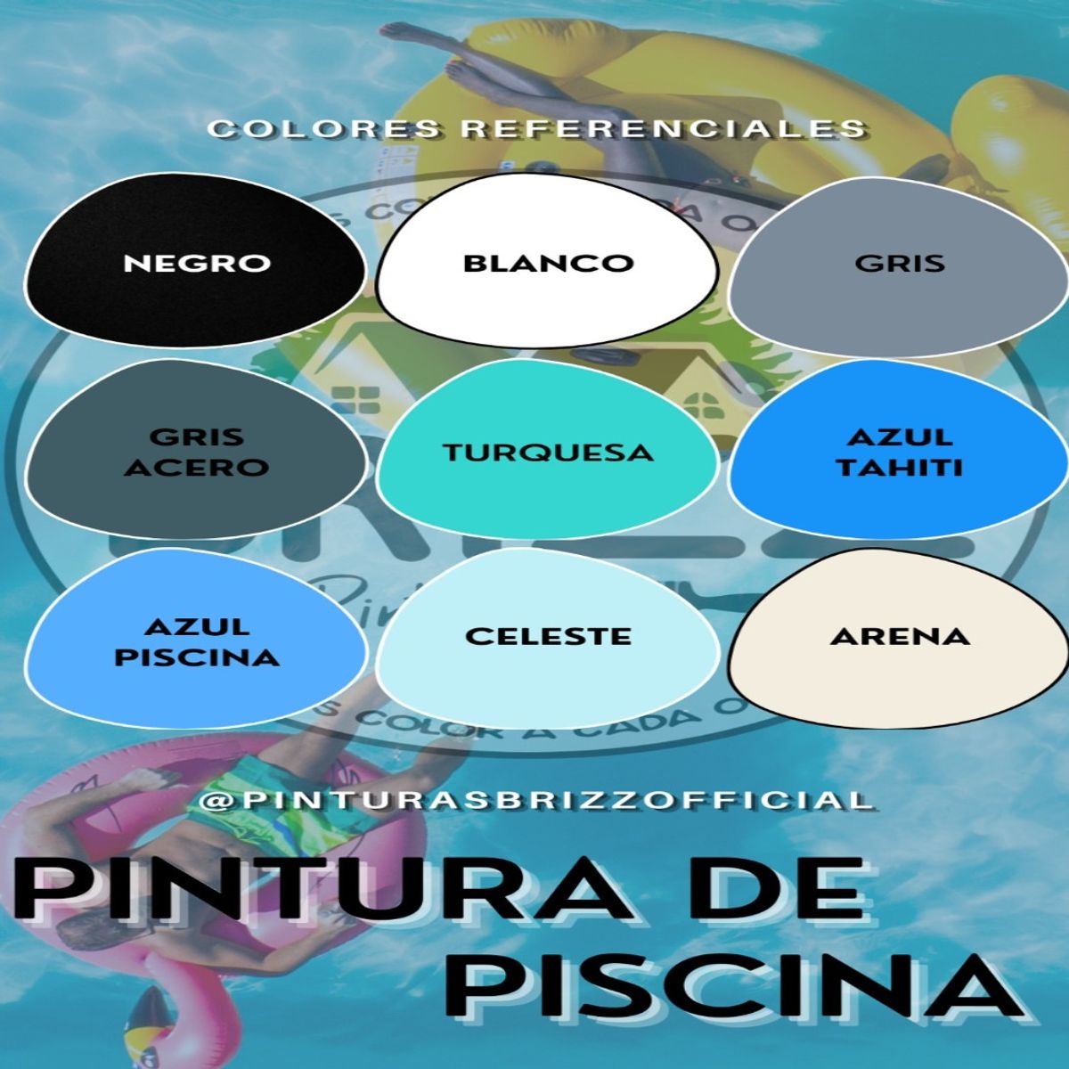 BAUM - Galon Pintura para Piscina Turquesa BRIZZ