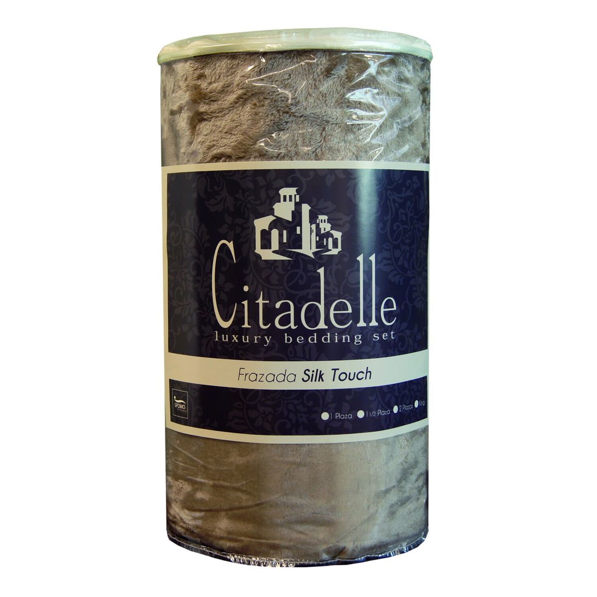 CITADELLE - Frazada Silk Touch 2 Plazas Café