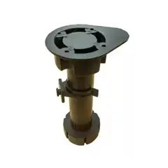 DEKO TOOLS CO LTD - Pata Plástica Para Zócalo Ajustable + Clip Pack 12 Unidades