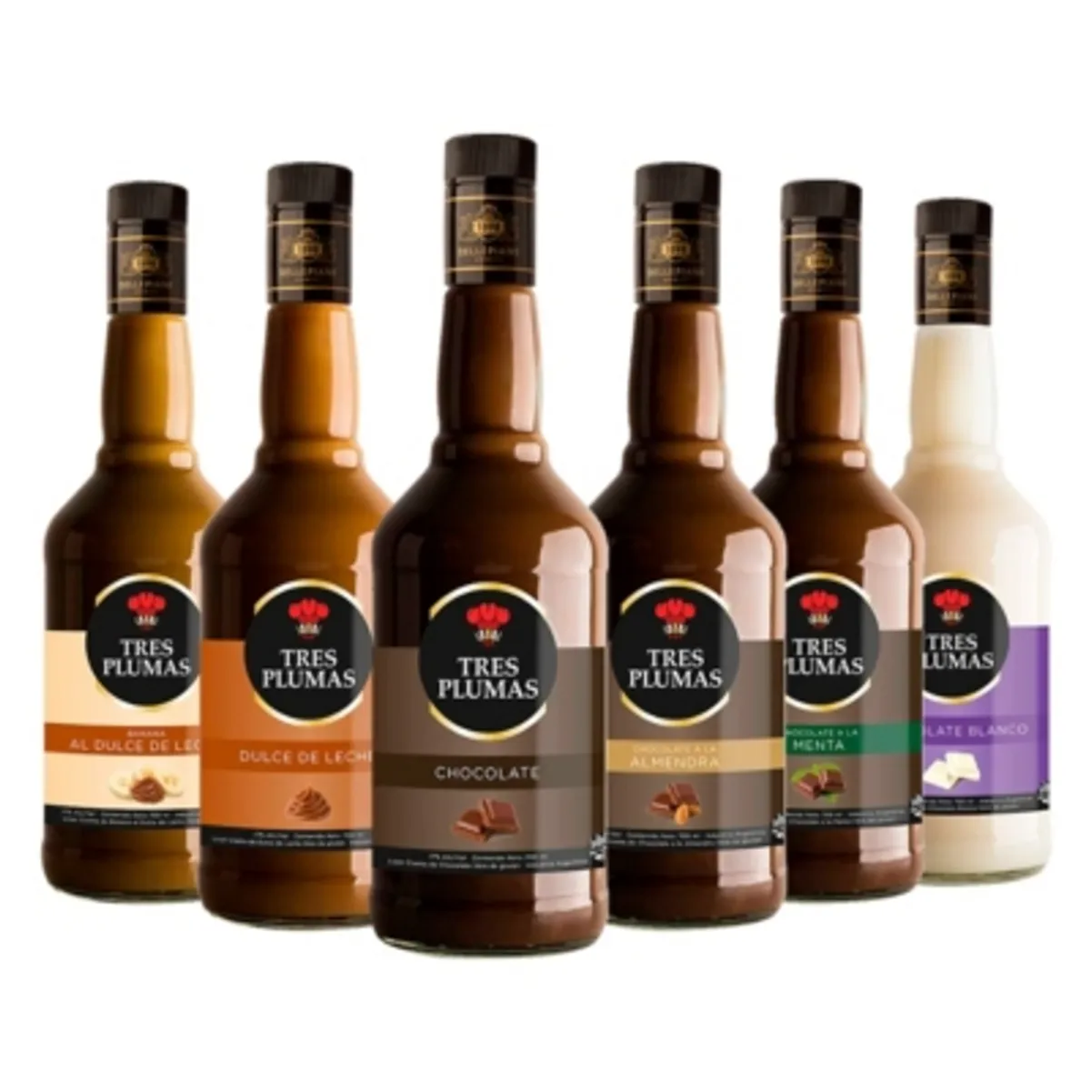 TRES PLUMAS - CAJA X 6  LICOR CREMAS TRES PLUMAS