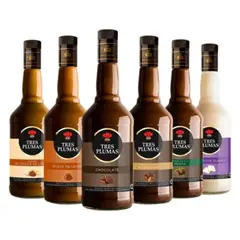TRES PLUMAS - CAJA X 6 LICOR CREMAS
