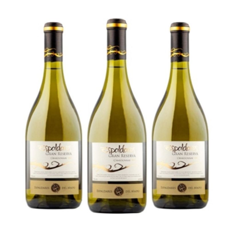 ESPALDARES DEL MAIPO - PACK X 3 VINO ESPALDARES GRAN RESERVA CHARDONNAY 2015
