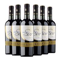 CAJA X 6 VINOS LATITUD SUR MERLOT RESERVA