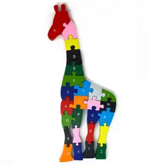 TOLIPA - Rompecabeza Puzzles De Jirafa De Colores 26 Piezas