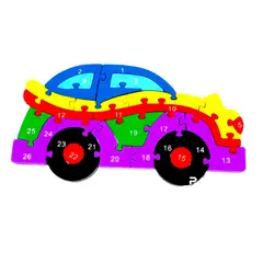 TOLIPA - Rompecabeza Puzzles De Auto De Colores 26 Piezas