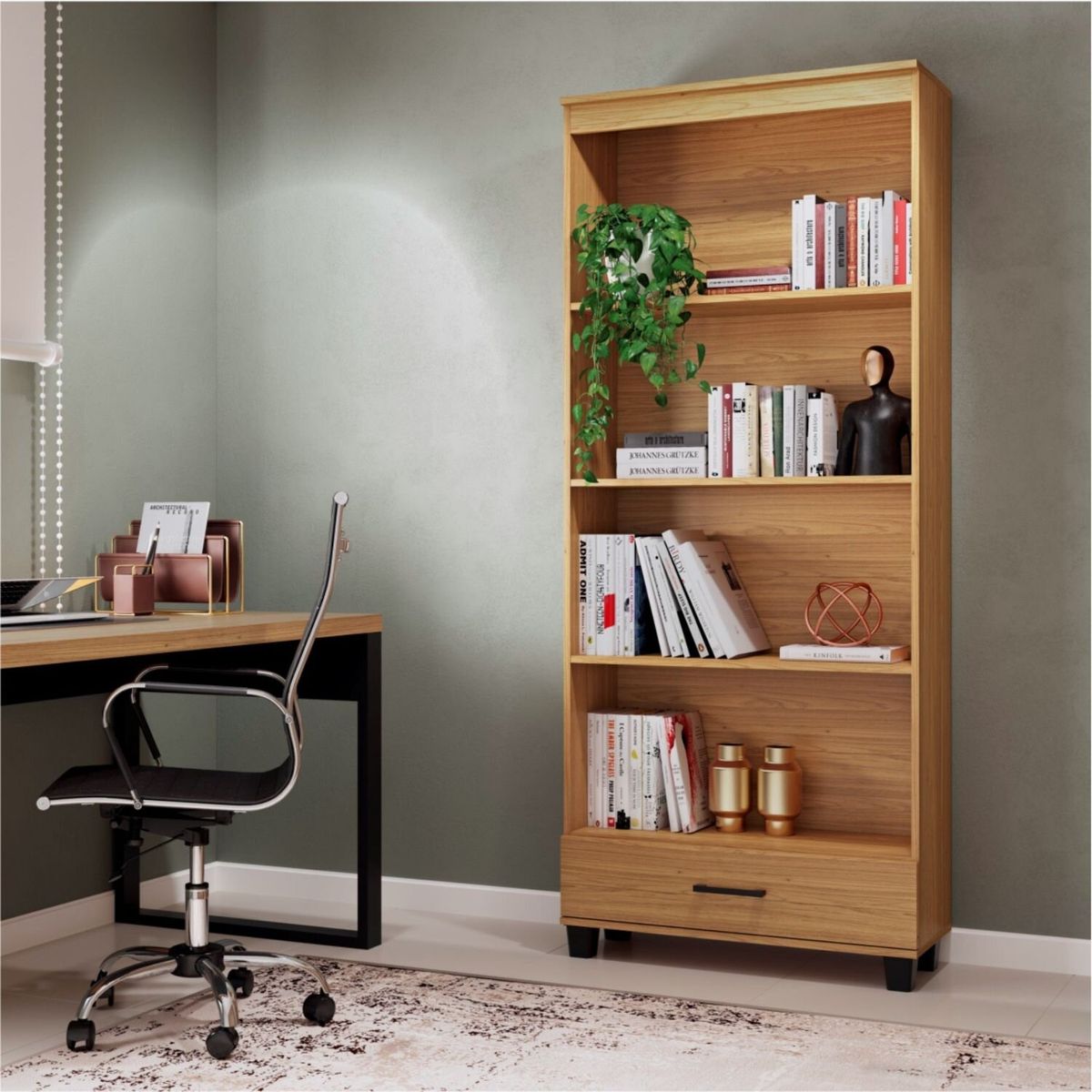 ROCA - Estante Aconcagua 1 Cajón Canela