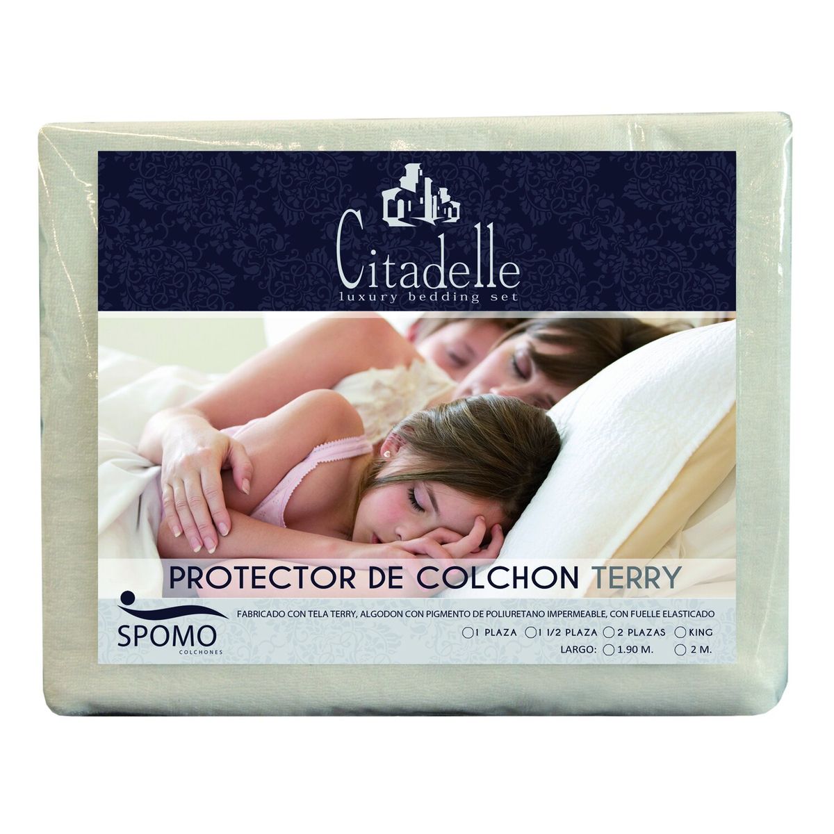 CITADELLE - Protector de Colchón Terry Impermeable King
