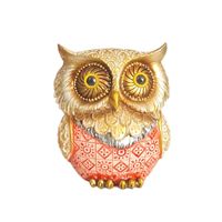 Figura decorativa búho rojo mediano Dayro.