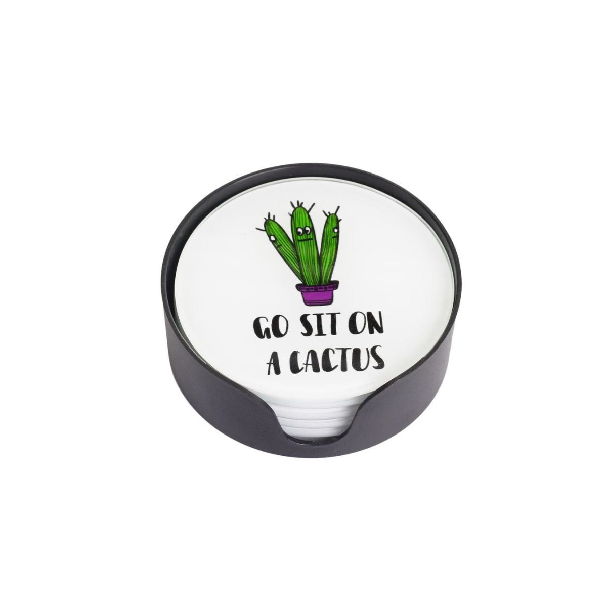 CAP DOR - Set 6 Posavasos Vidrio Cactus