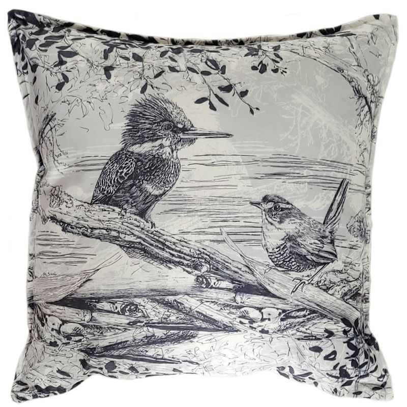 MARGARITA SCHEEL BY CASA ALVARINHO - FUNDA COJÍN VELVET SOMBRAS NATIVAS 45X45
