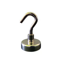 GENERICO - Iman Neodimio Magnetico Tipo Garfio Gancho 1UND Carga 20kg