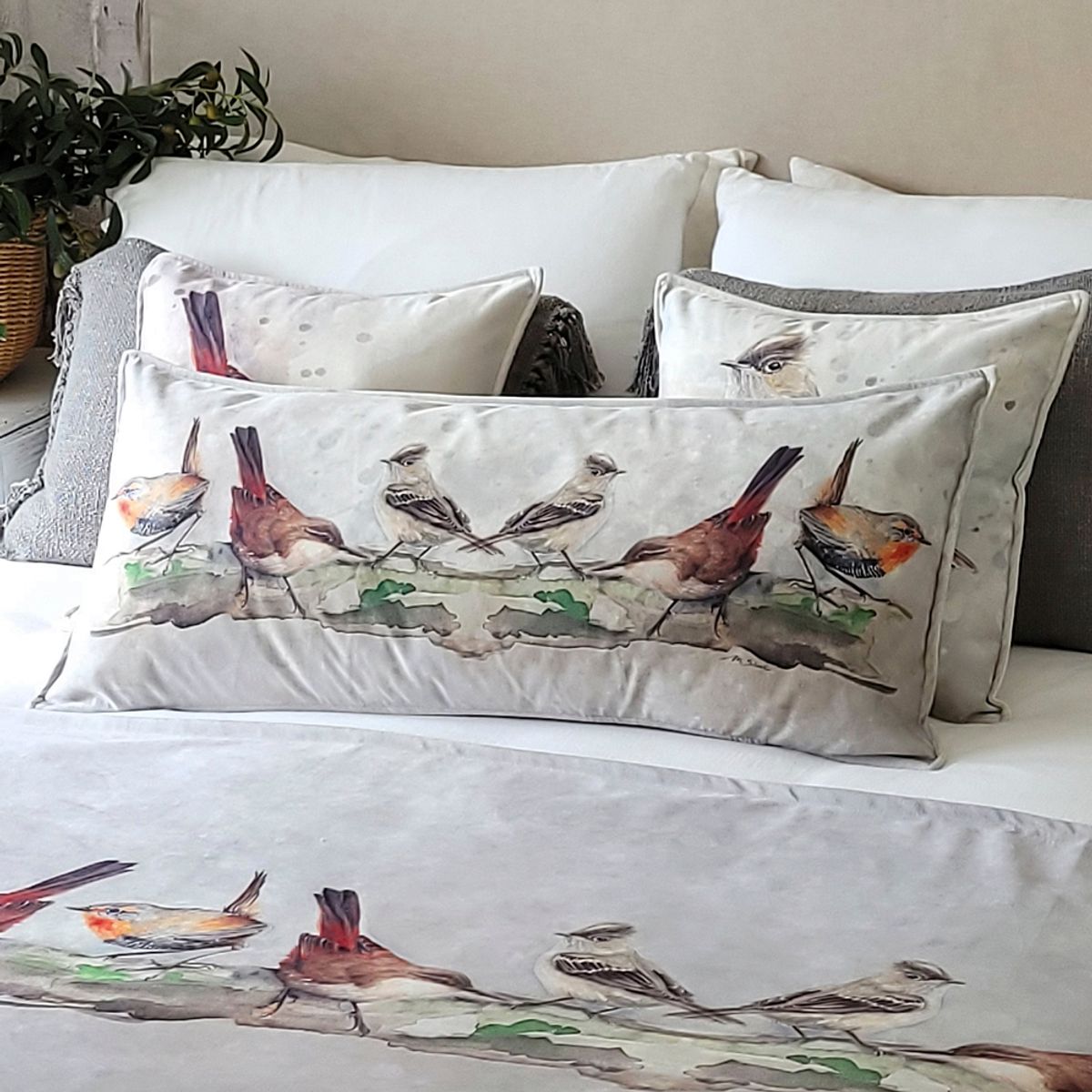 MARGARITA SCHEEL BY CASA ALVARINHO - FUNDA COJÍN VELVET NATIVOS LÍNEA XL