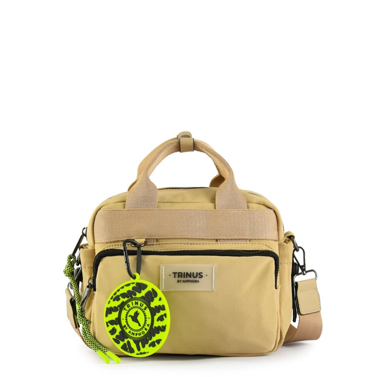 TRINUS - Cartera bandolera mediana larache beige